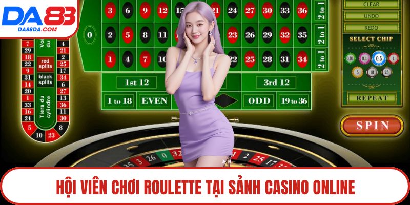 Hội viên chơi Roulette tại sảnh Casino online
