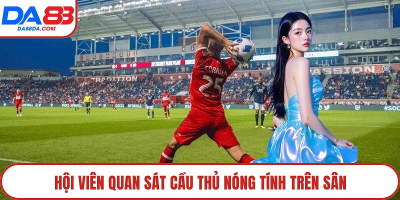 Hội viên quan sát cầu thủ nóng tính trên sân